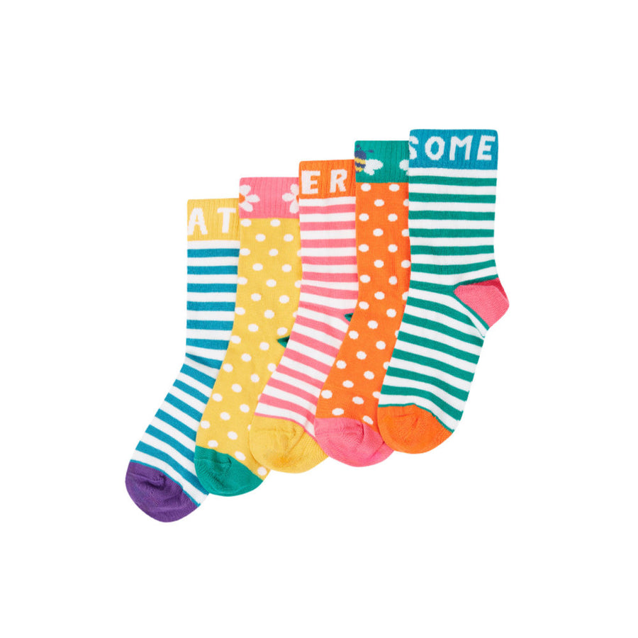 Frugi Sunnie Socks 5 Pack - Super Multipack