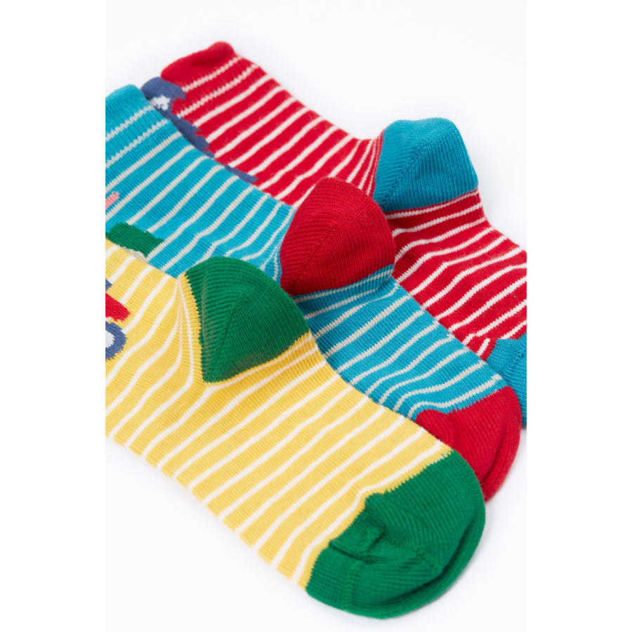 Frugi Little Socks 3 Pack - Farm Multipack