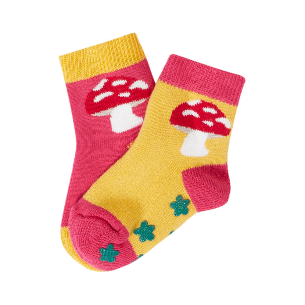 Frugi Grippy Socks 2 Pack - Wild Woods Multipack