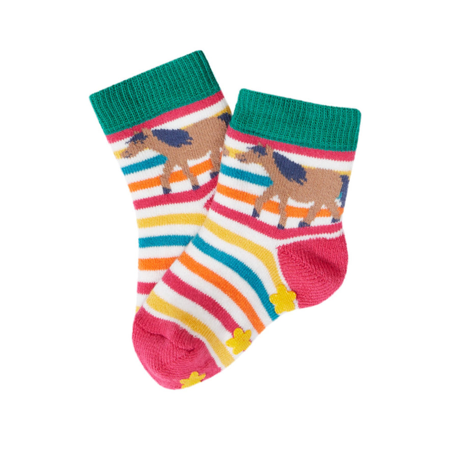 Frugi Grippy Socks 2 Pack - Wild Woods Multipack