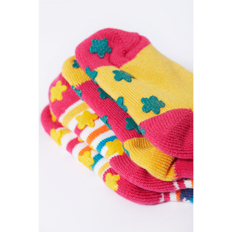 Frugi Grippy Socks 2 Pack - Wild Woods Multipack