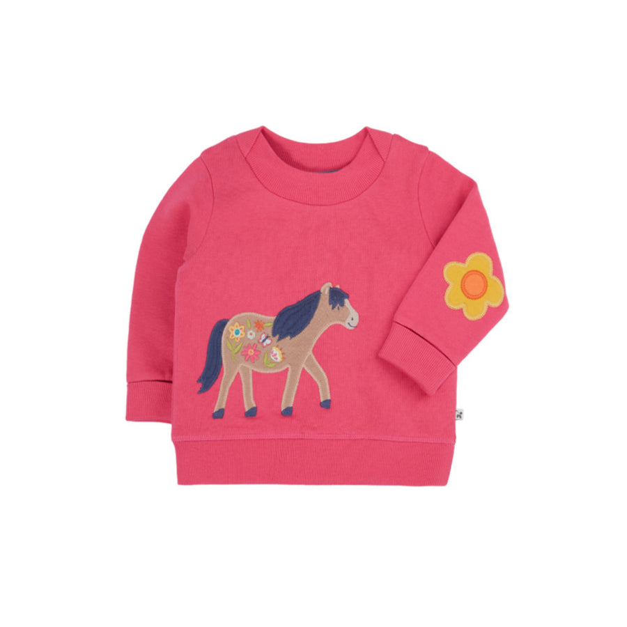 Frugi Easy On Jumper - Rose/Horse