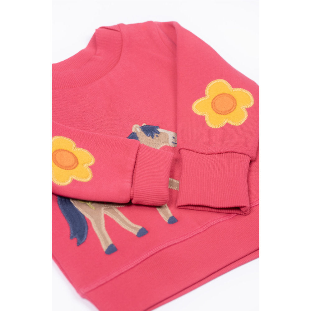Frugi Easy On Jumper - Rose/Horse