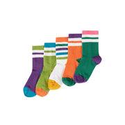 Frugi Reed Rib Socks 5 Pack - Rainbow Multipack