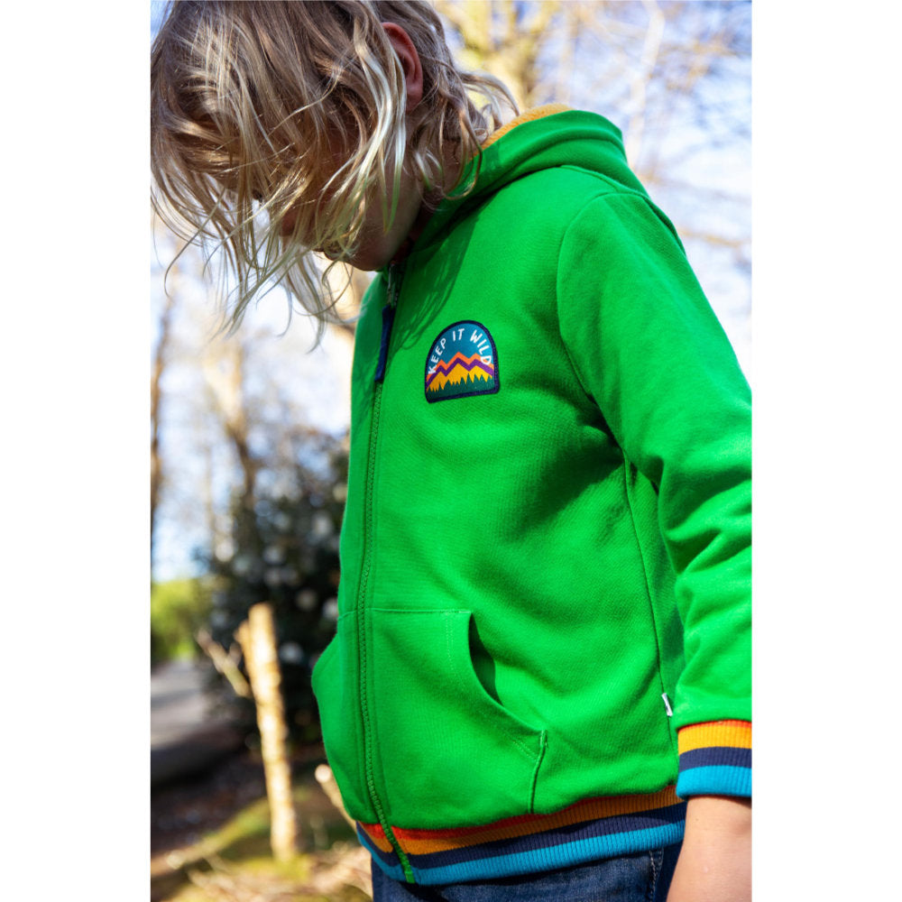 Frugi Helston Reversible Hoodie - Palm/Gold