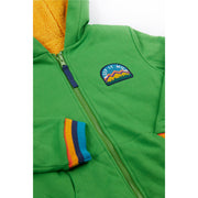 Frugi Helston Reversible Hoodie - Palm/Gold