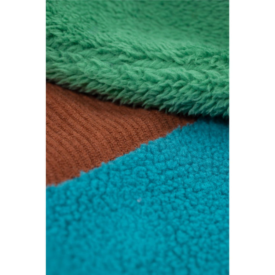 Frugi Bracken Fleece Cord Jacket - Holly Green/Hotchpotch
