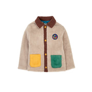 Frugi Snuggly Cord Jacket - Twig/Hotchpotch