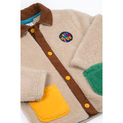 Frugi Snuggly Cord Jacket - Twig/Hotchpotch