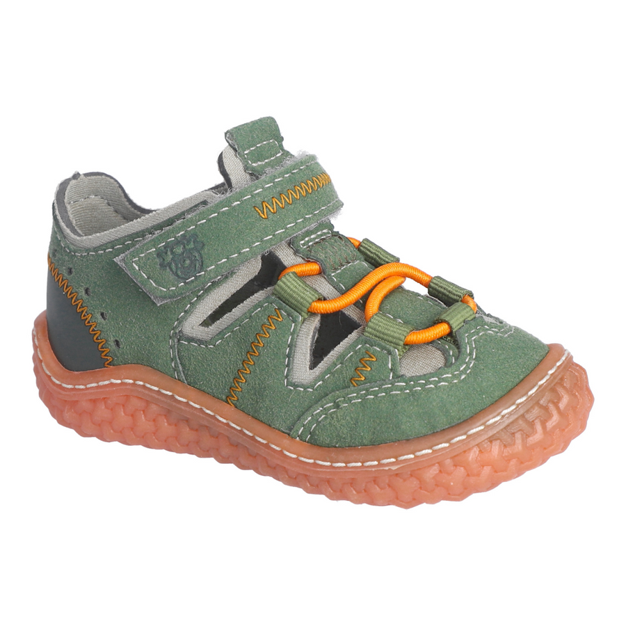 Ricosta BAREFOOT Jerry Green/Orange Closed Sandals