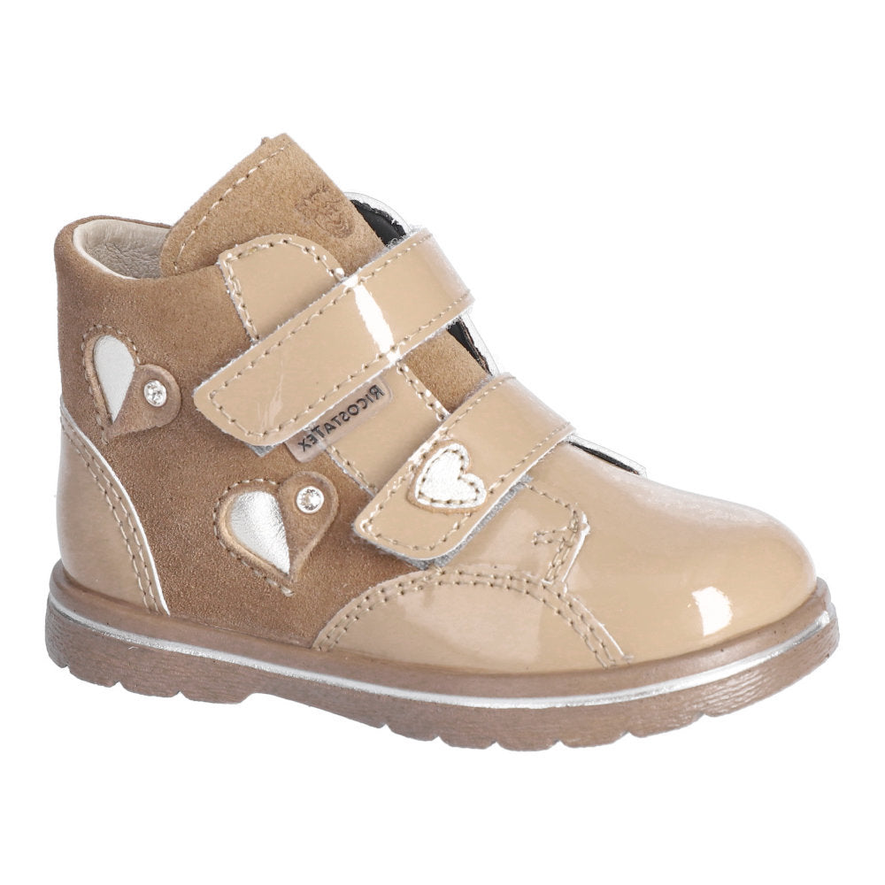 Ricosta Abby Beige Patent Waterproof Boots