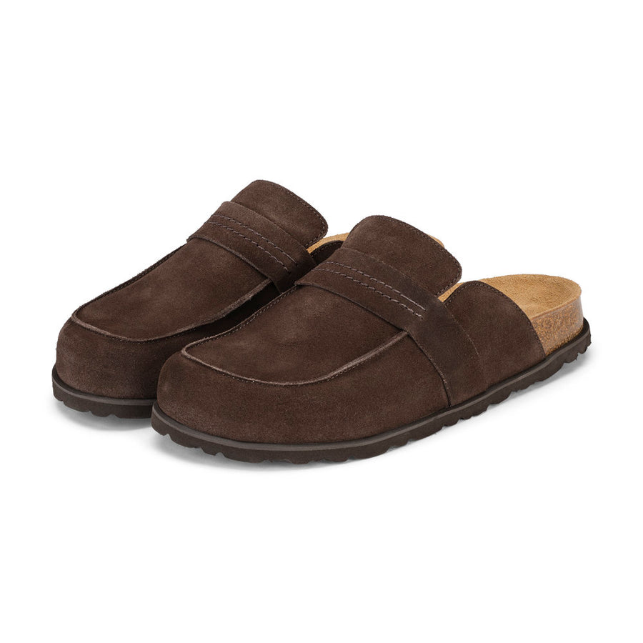 Shepherd Petra Slippers Brown Suede