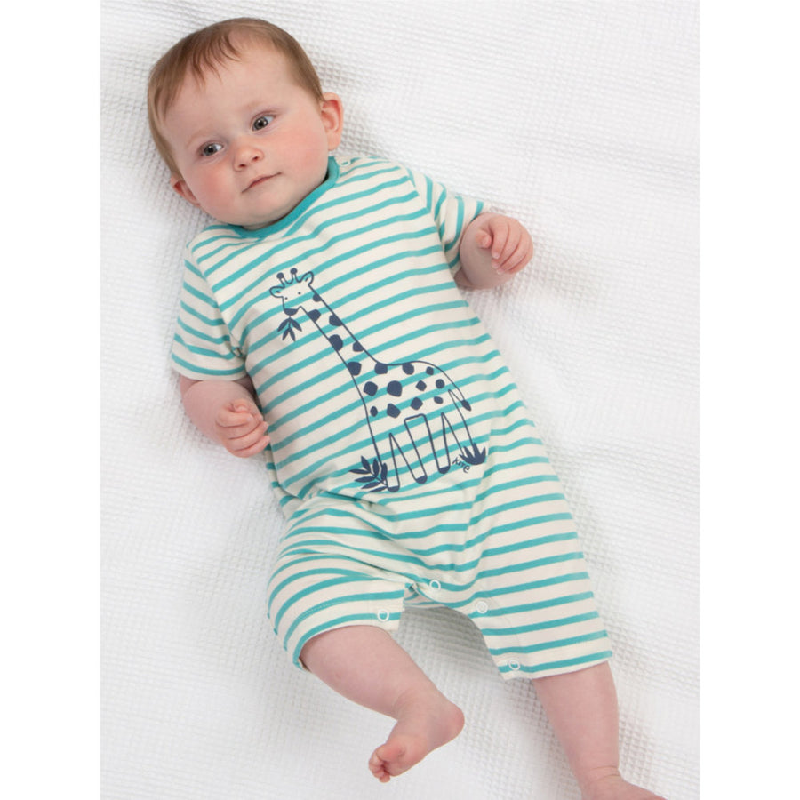 Kite Hello Giraffe Romper (52-8374-BUR)