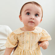 Wheat Dress S/S Adele - 5209-237 9632 Barely Apricot Flowers