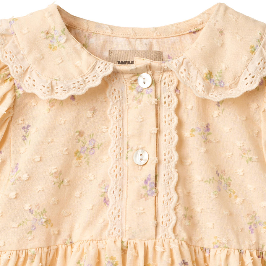 Wheat Dress S/S Adele - 5209-237 9632 Barely Apricot Flowers