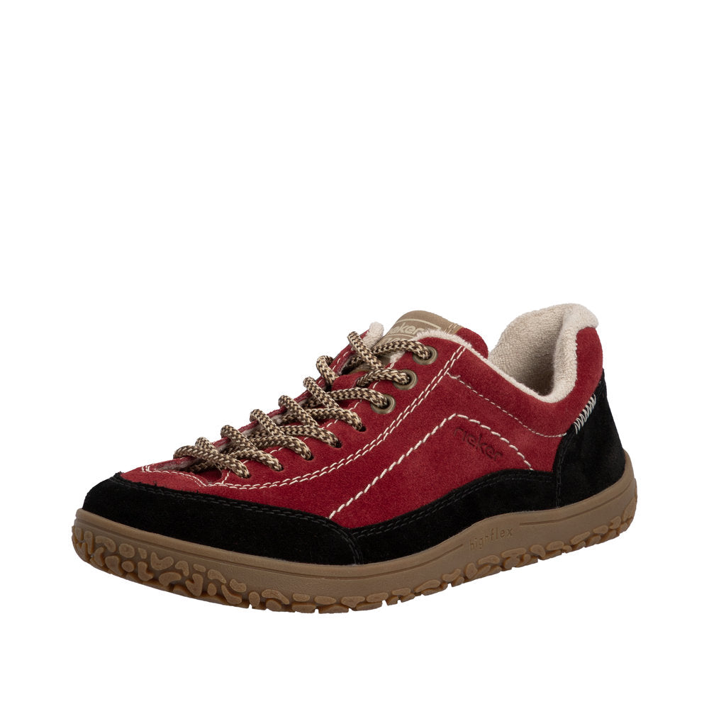 Rieker 52303-35 Red/Black Wide Fit Sneakers