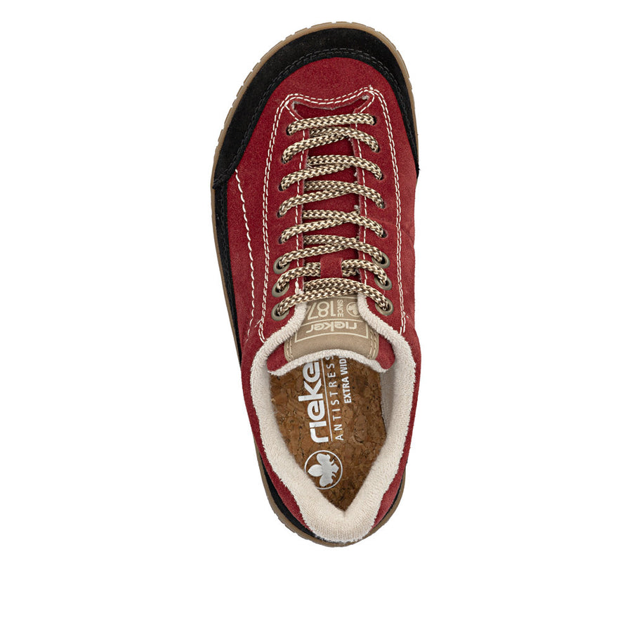 Rieker 52303-35 Red/Black Wide Fit Sneakers