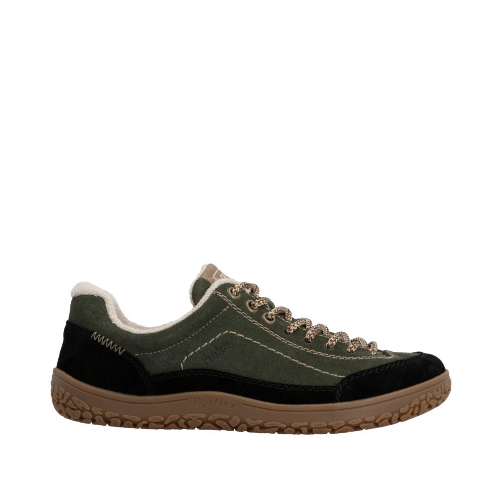 Rieker 52303-54 Khaki/Black Wide Fit Sneakers