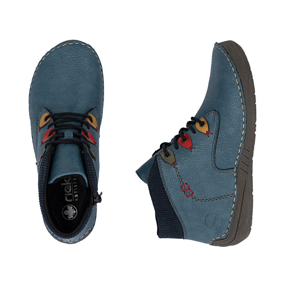 Rieker 52544-14 Womens Blue Warm lined Boots