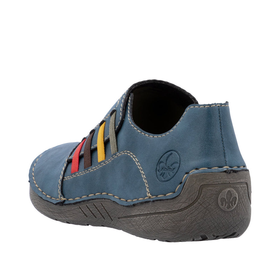 Rieker 52560-14 Blue Slip on Shoes