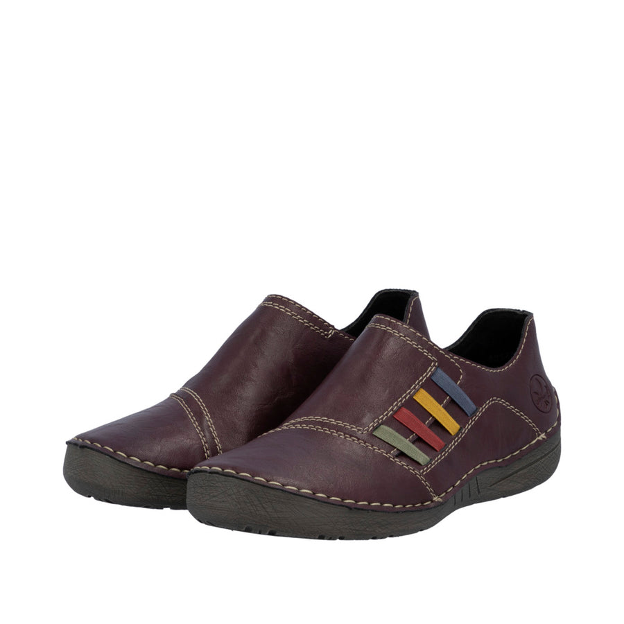 Rieker 52560-30 Purple Slip on Shoes