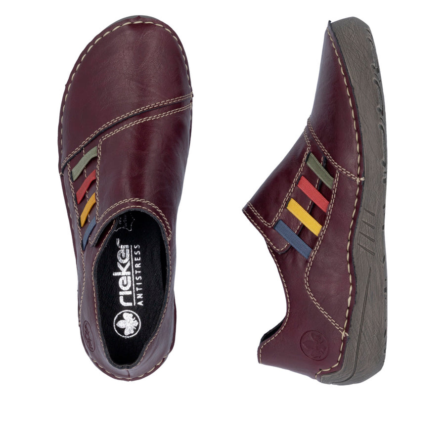 Rieker 52560-30 Purple Slip on Shoes