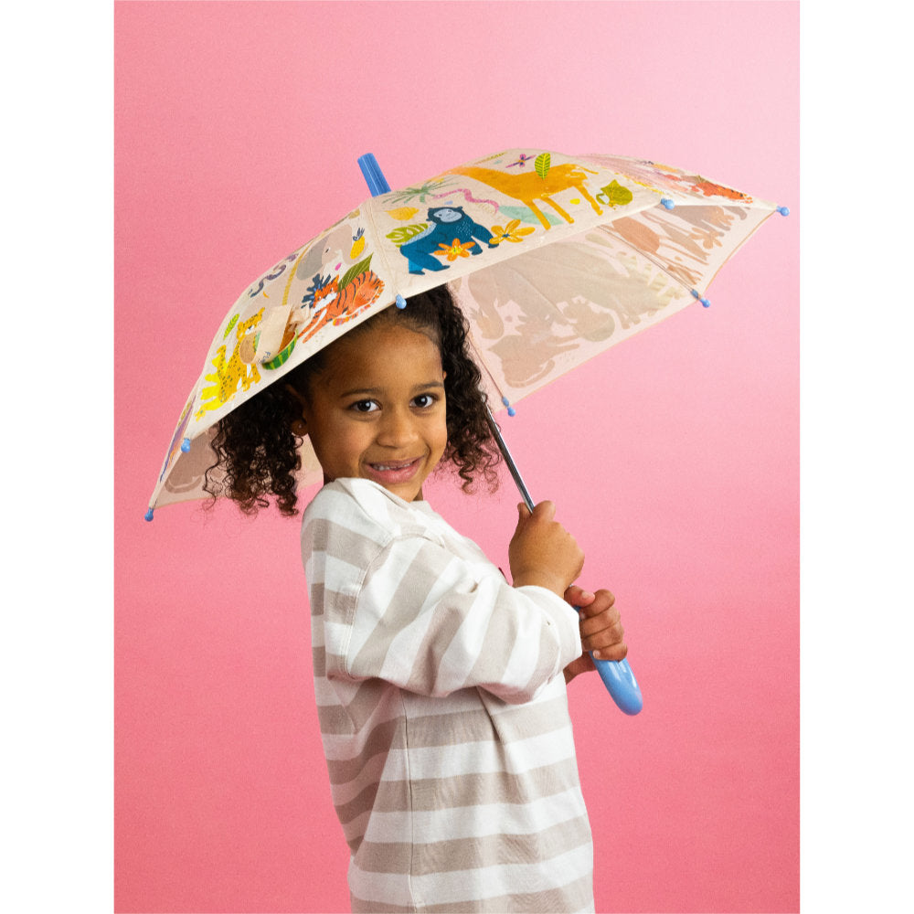 Floss & Rock Colour Changing Umbrella Jungle 52P6383