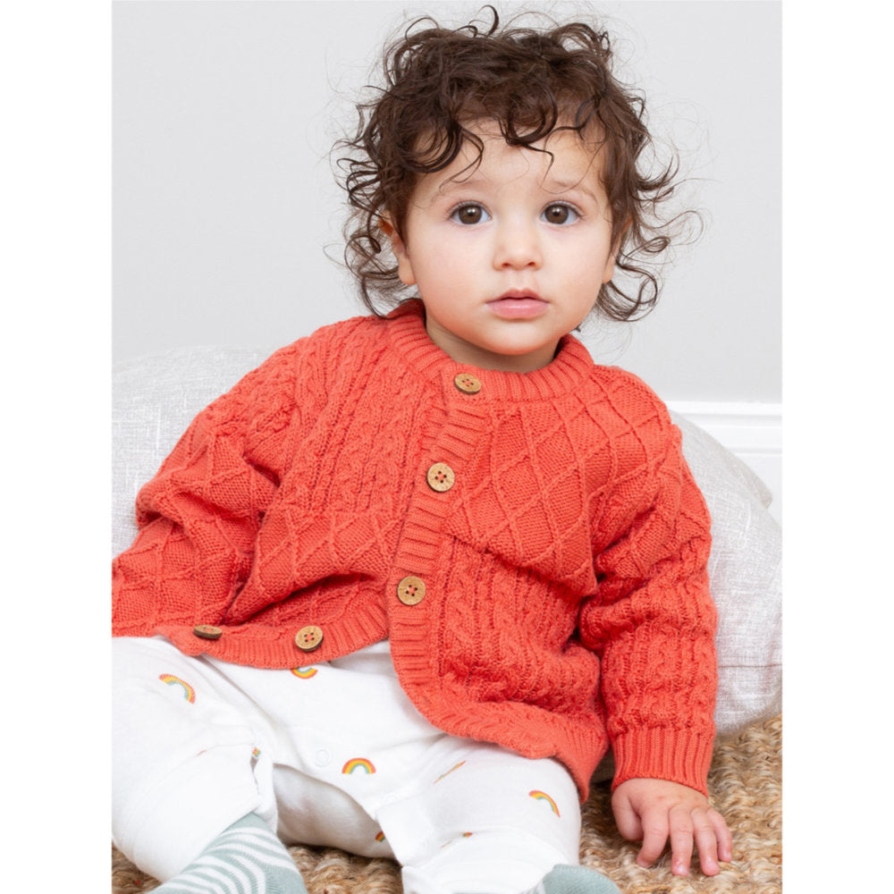 Kite My First Cardi Burnt Orange Orange (53-8117-BUK)