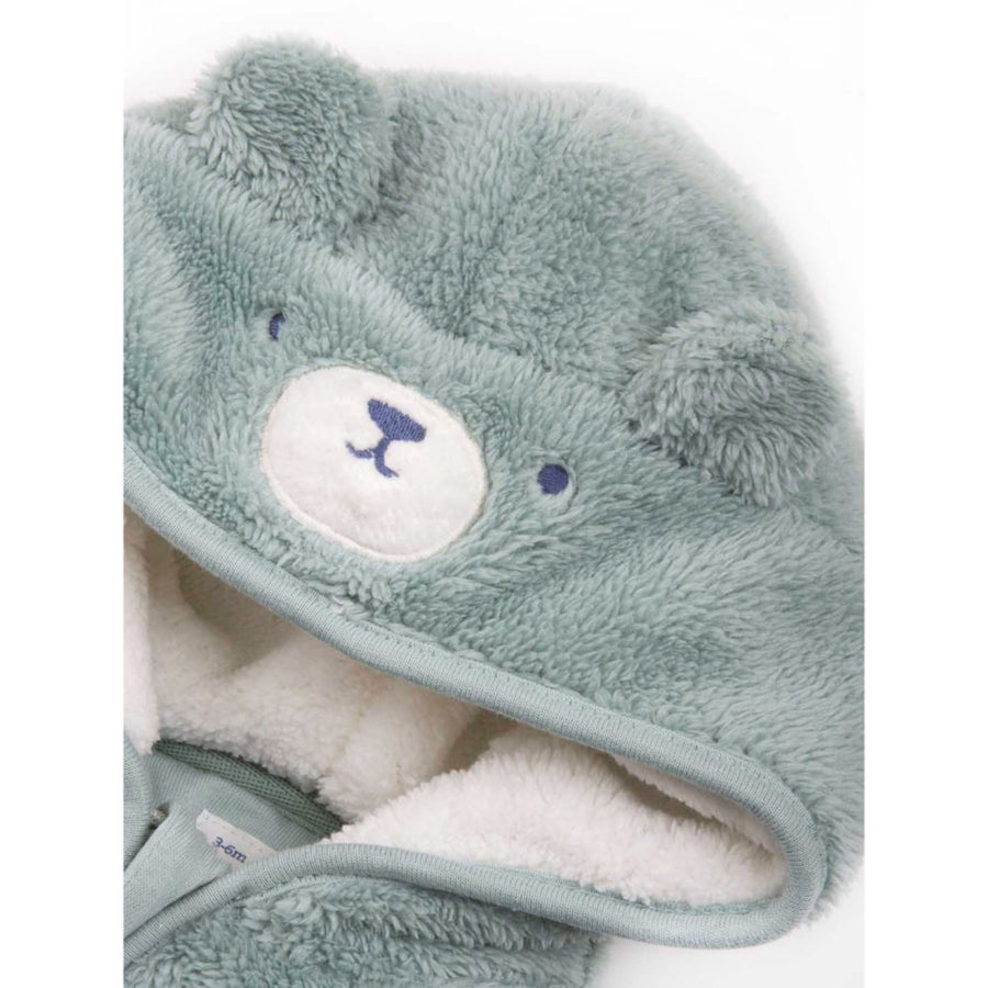 Kite Baby Bear Fleece Pramsuit Green (53-8414-BUO)