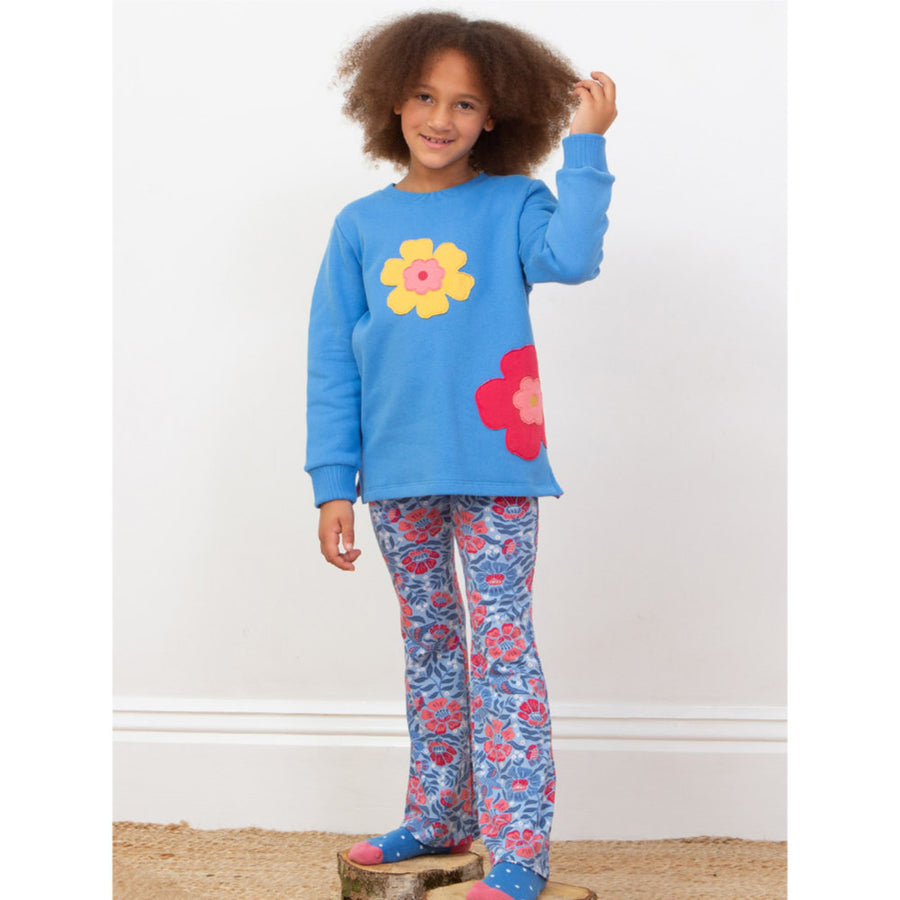 Kite Flower Power Sweatshirt Blue (53-F693-AGF)