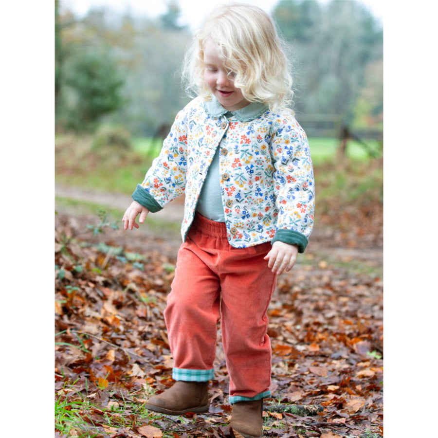 Kite Fairy Flowers Quilted Jacket Green (53-T433-AGO)