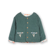 Kite Fairy Flowers Quilted Jacket Green (53-T433-AGO)