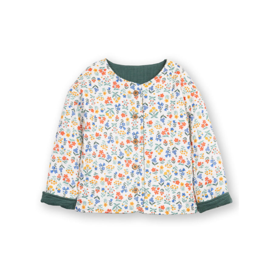 Kite Fairy Flowers Quilted Jacket Green (53-T433-AGO)