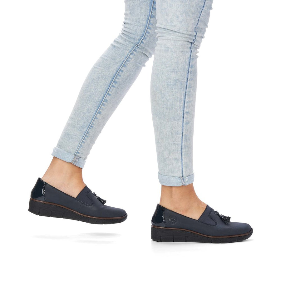 Rieker 53751-14 Womens Navy Shoes