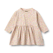 Wheat Jersey Dress L/S Sessa - 5629-180 9637 Blush Flower Meadow