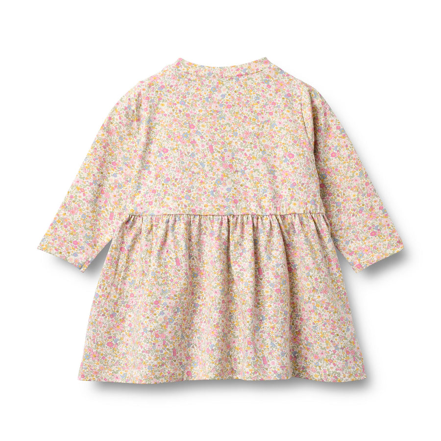 Wheat Jersey Dress L/S Sessa - 5629-180 9637 Blush Flower Meadow