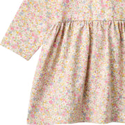 Wheat Jersey Dress L/S Sessa - 5629-180 9637 Blush Flower Meadow