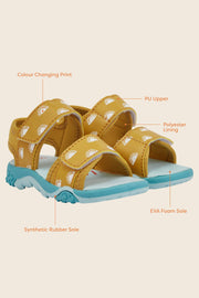 Grass & Air Kids Ochre Colour-Changing Sandals
