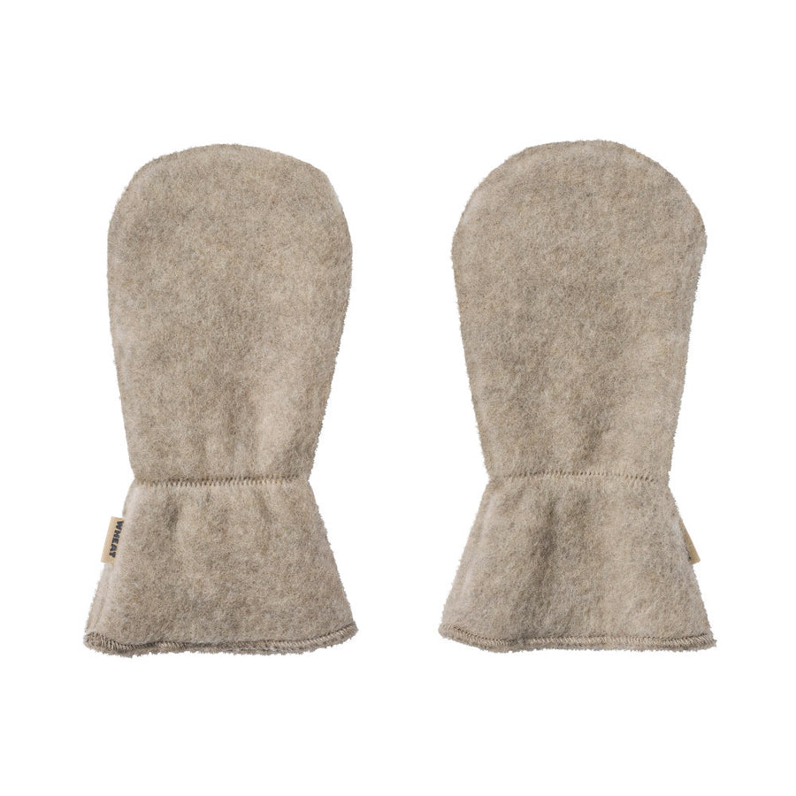 Wheat 5957-786 Wool Fleece Mittens Jay 3204 Khaki Melange