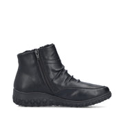 Rieker 59585-01 Womens Wide Fit Warm Lined Black Boots
