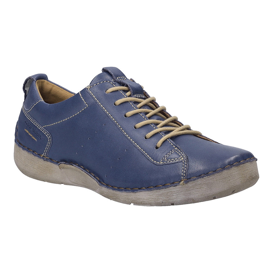 Josef Seibel Fergey 56 Blue Leather Shoes