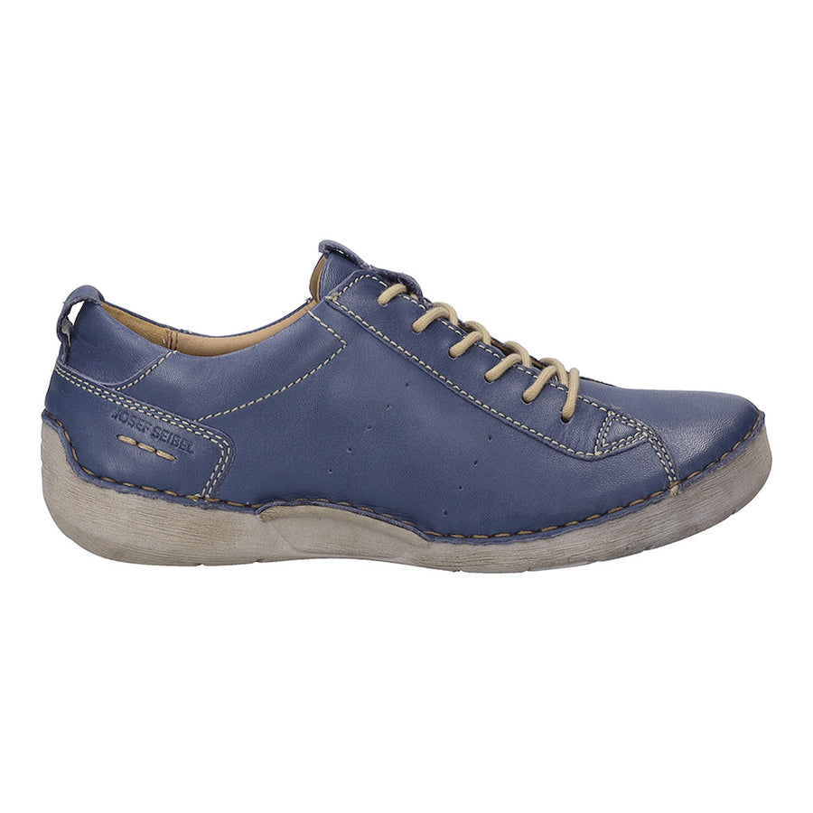 Josef Seibel Fergey 56 Blue Leather Shoes