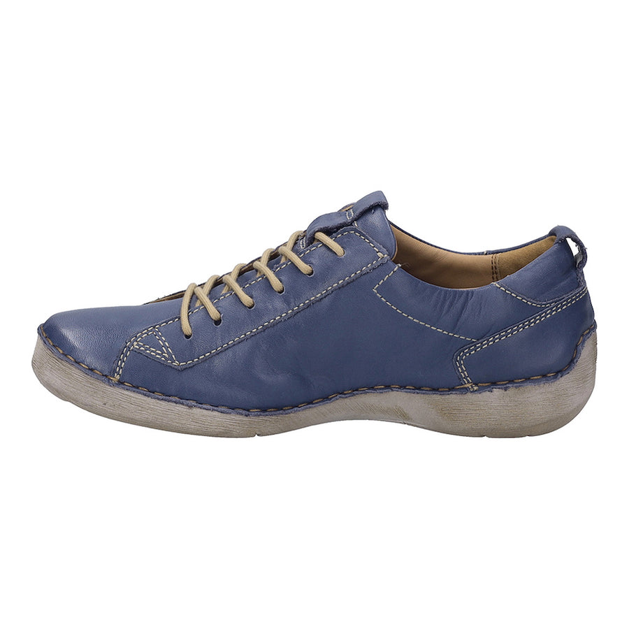 Josef Seibel Fergey 56 Blue Leather Shoes