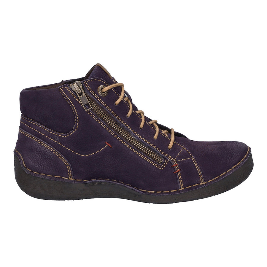 Josef Seibel Fergey 67 Purple Ankle Boots