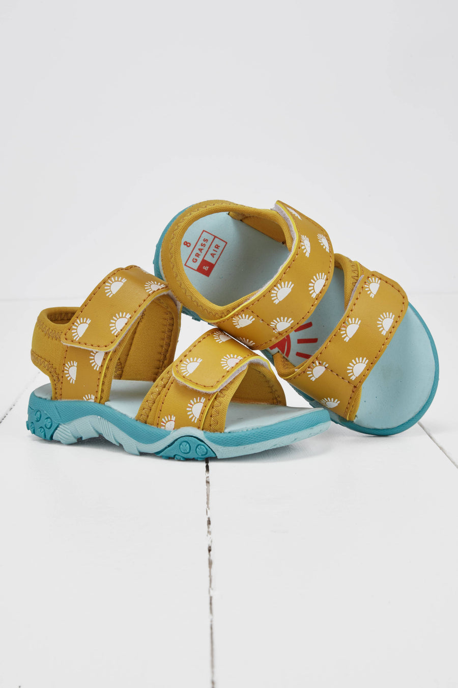 Grass & Air Kids Ochre Colour-Changing Sandals