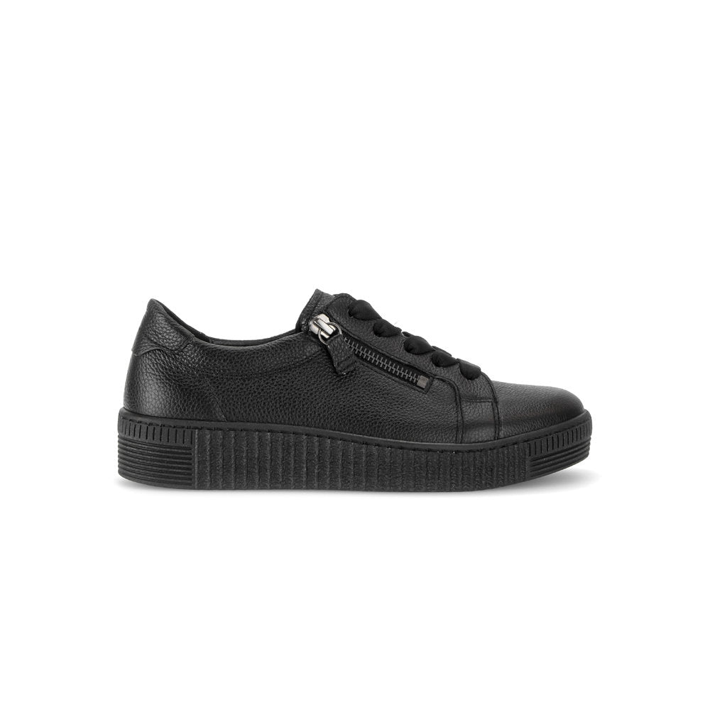 Gabor 6010.02.003 WISDOM Black Leather Sneakers