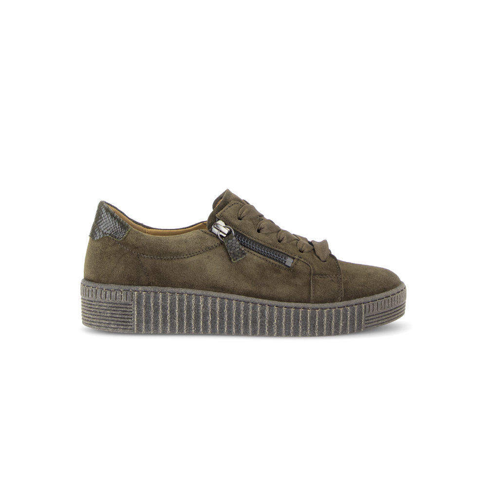 Gabor 6010.02.007 WISDOM Olive Suede Sneakers