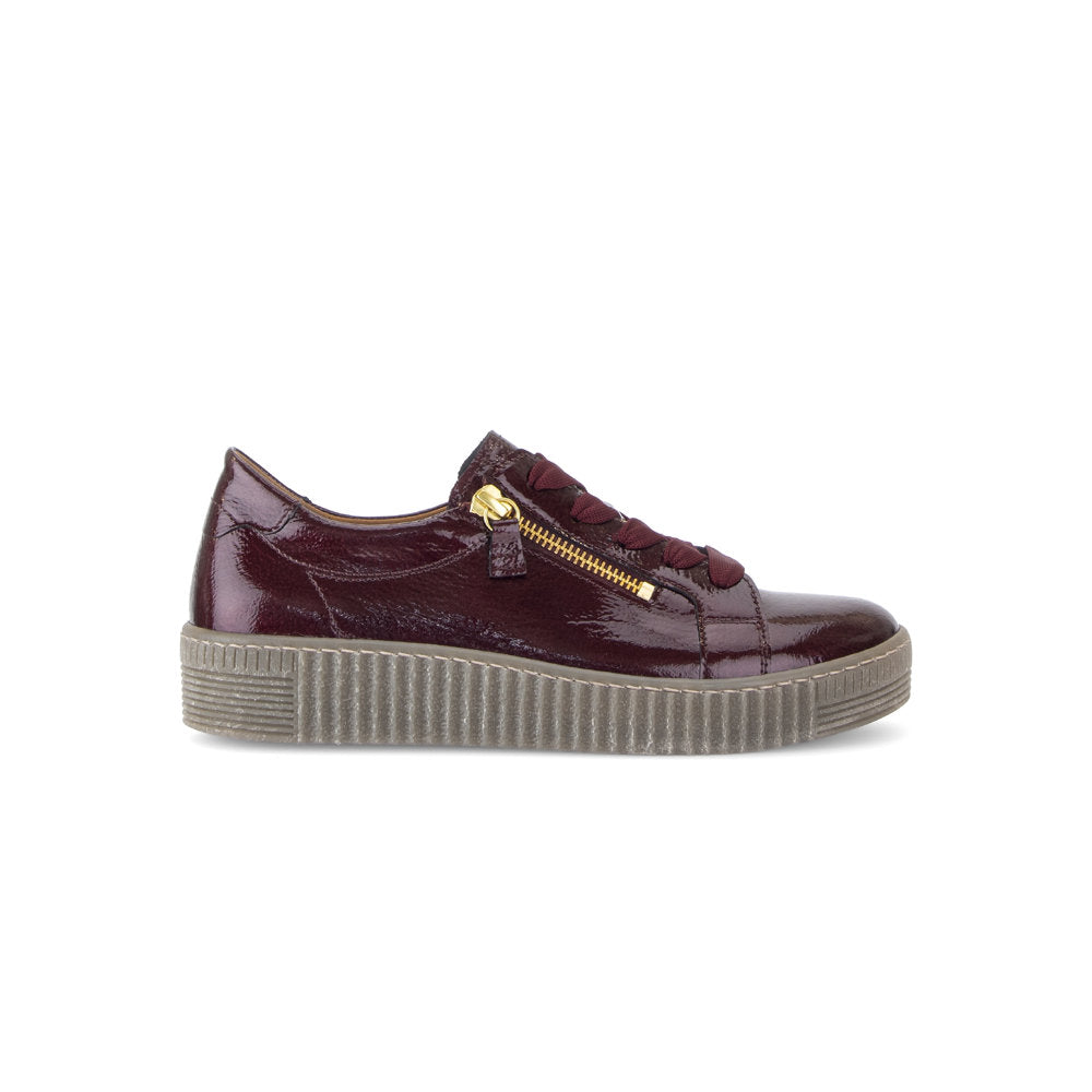 Gabor 6010.02.016 WISDOM Mulberry Patent Sneakers