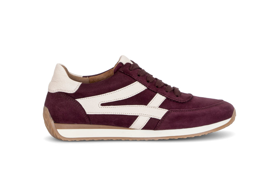 Gabor 6032.01.004 GLOBE Wide fit Mulberry/Cream Trainers