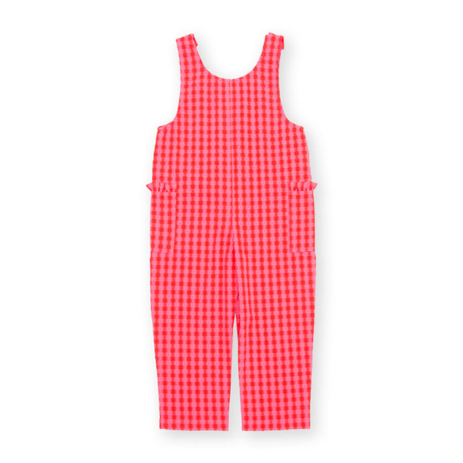 Kite Gingham Dungarees Pink (61-9146-OGP)